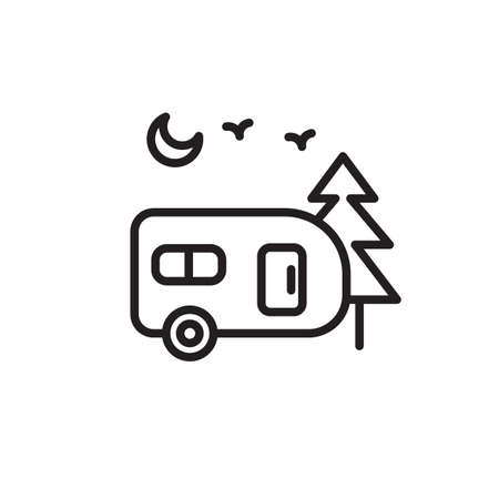 TRAILER PARK icon in vector. Logotypeのイラスト素材