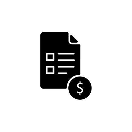 Shopping List icon in vector. Logotypeのイラスト素材