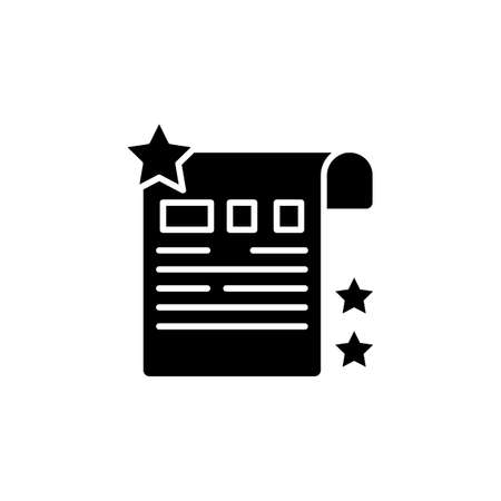Wish List  icon in vector. Logotypeのイラスト素材