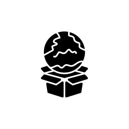 Packaging icon in vector. Logotypeのイラスト素材