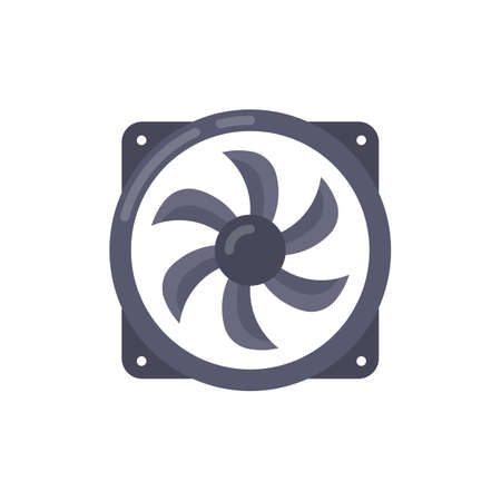 cpu fan icon in vector. Logotypeのイラスト素材