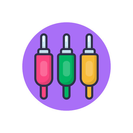 AV Cable icon in vector. Logotype