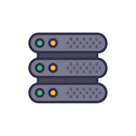 Server icon in vector. Logotype;のイラスト素材