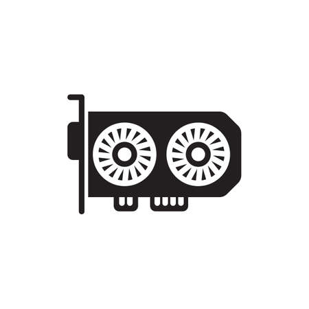 Graphics Card icon in vector. Logotype;のイラスト素材