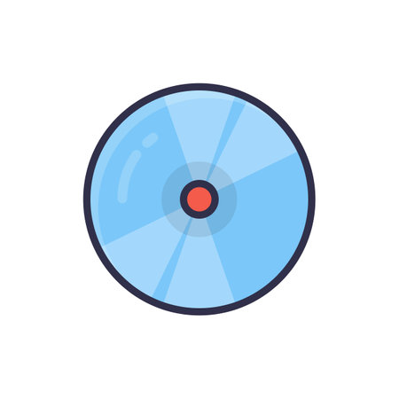CD icon in vector. Logotype;のイラスト素材