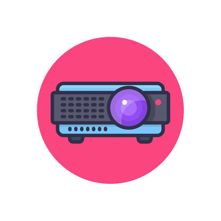 Projector icon in vector. Logotype;のイラスト素材
