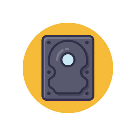 Hard Drive icon in vector. Logotype;のイラスト素材
