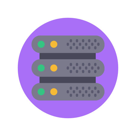 Server icon in vector. Logotypeのイラスト素材