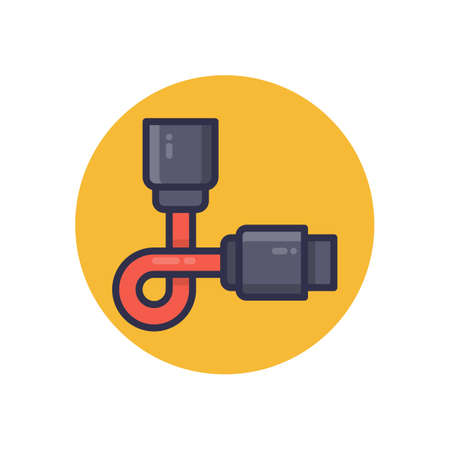 Sata Cable icon in vector. Logotype;のイラスト素材