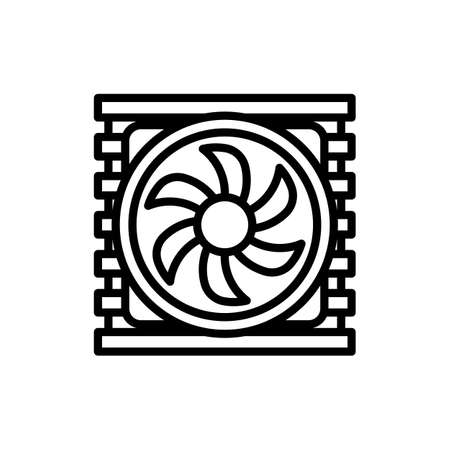 Heat Sink icon in vector. Logotypeのイラスト素材