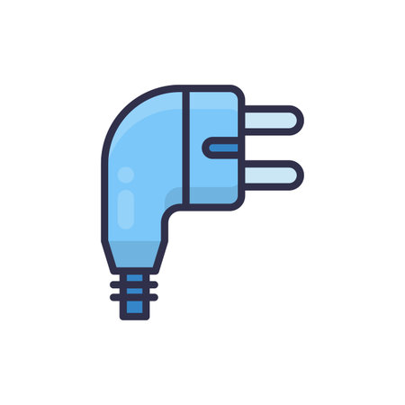 Plug icon in vector. Logotype;