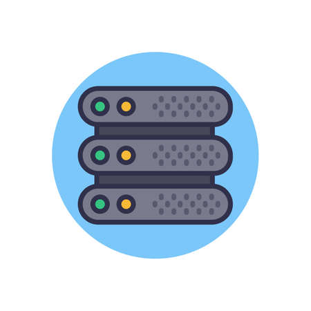 Server icon in vector. Logotype;のイラスト素材