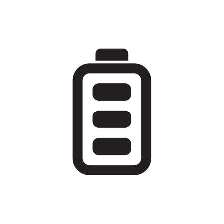 Battery  icon in vector. Logotype;のイラスト素材