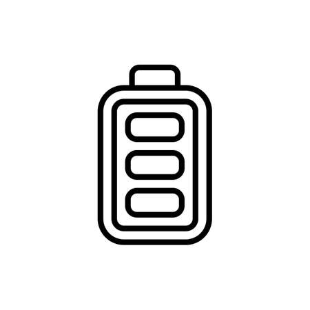 Battery  icon in vector. Logotype;のイラスト素材