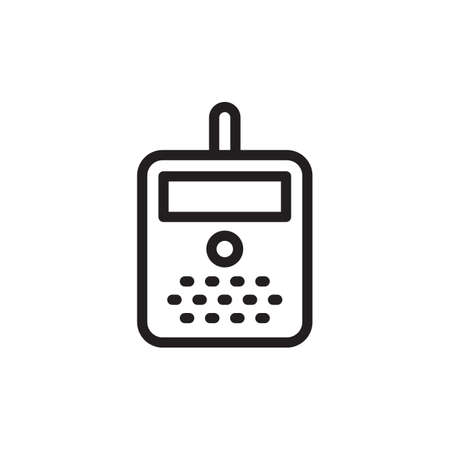 Radio Toy icon in vector. Logotypeのイラスト素材