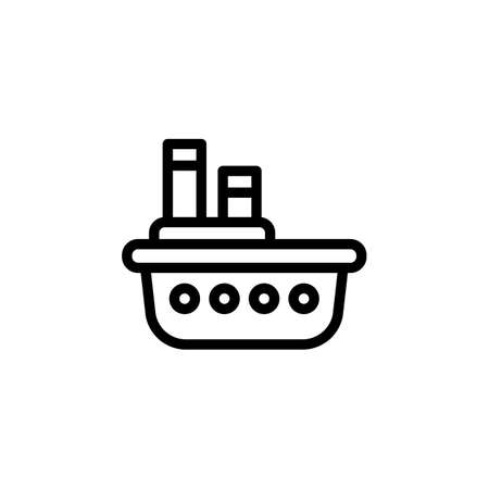 Ship icon in vector. Logotypeのイラスト素材