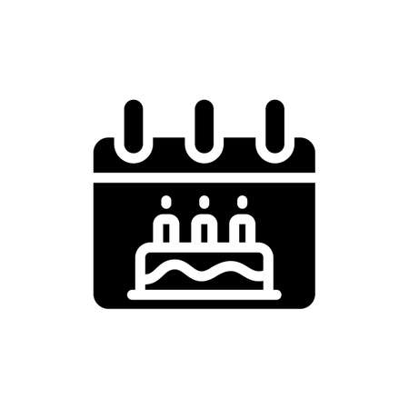 Birthday icon in vector. Logotypeのイラスト素材
