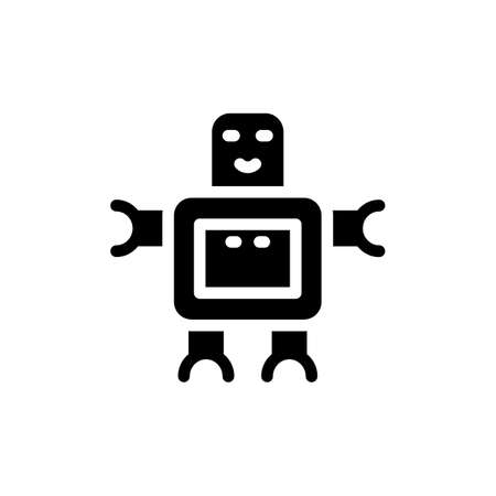 Robot icon in vector. Logotypeのイラスト素材