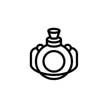 Water flask icon in vector. Logotypeのイラスト素材