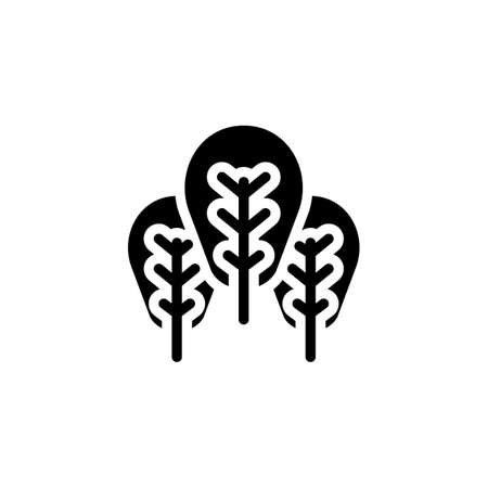 Spinach icon in vector. Logotype;のイラスト素材