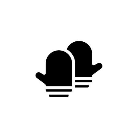 Cooking Mitts icon in vector. Logotype;のイラスト素材