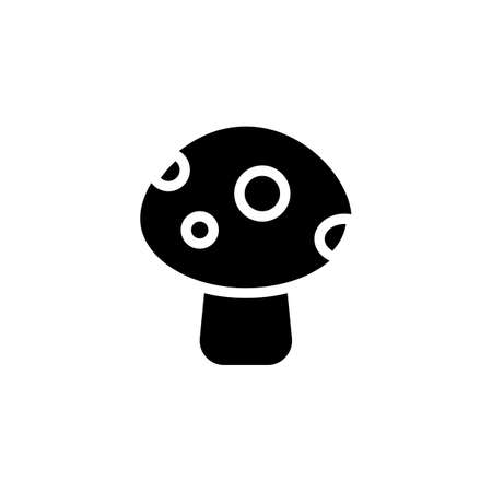 Mushroom icon in vector. Logotype;のイラスト素材