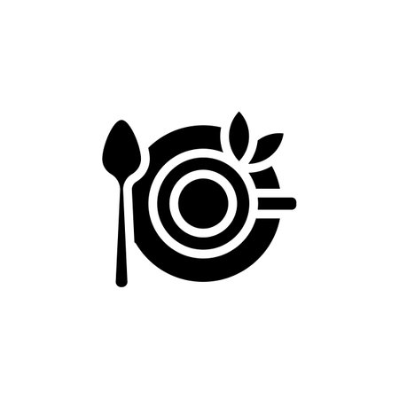 Green Tea icon in vector. Logotype;のイラスト素材