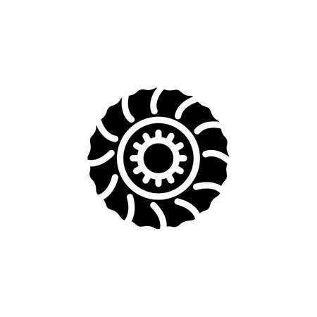 Space Car Wheel icon in vector. Logotypeのイラスト素材