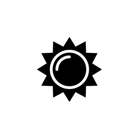 Sun icon in vector. Logotypeのイラスト素材