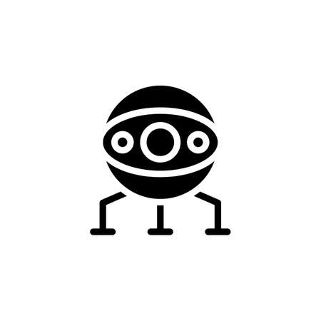 Alien car icon in vector. Logotypeのイラスト素材