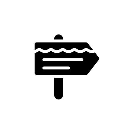 Sign Board icon in vector. Logotypeのイラスト素材