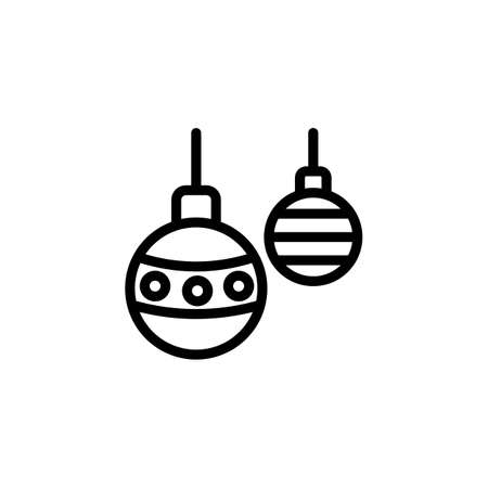 Christmas Ball icon in vector. Logotypeのイラスト素材