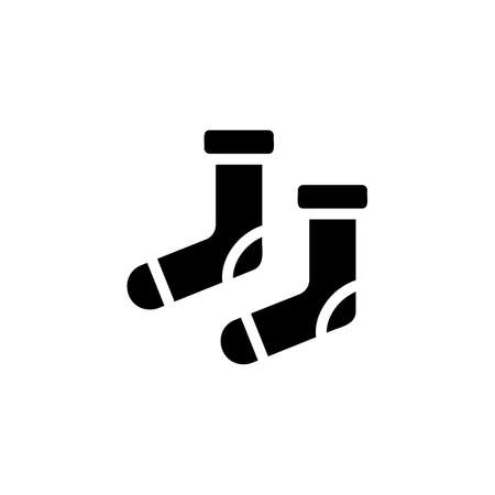 Christmas Sock icon in vector. Logotypeのイラスト素材