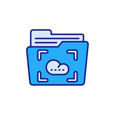 System Backup icon in vector. Logotypeのイラスト素材