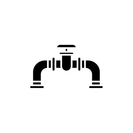 Gas Pipeline icon in vector. Logotypeのイラスト素材