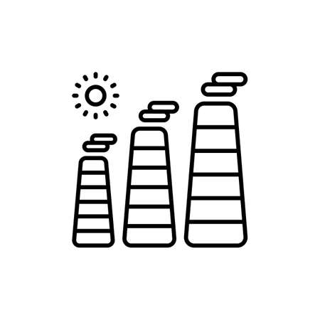 Environmental Pollution icon in vector. Logotypeのイラスト素材