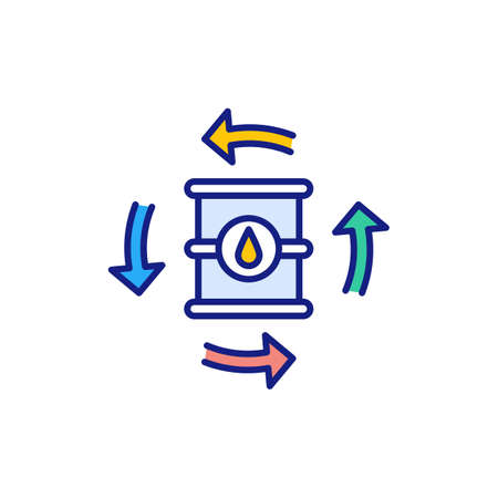 Oil Price icon in vector. Logotypeのイラスト素材