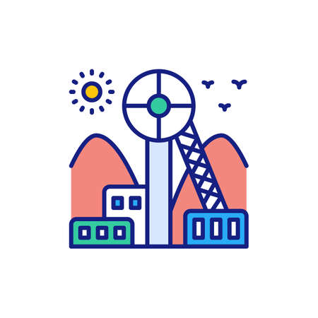 Mine icon in vector. Logotypeのイラスト素材