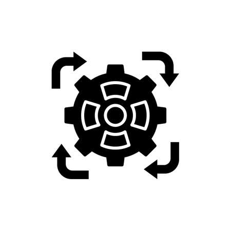 Reuse icon in vector. Logotypeのイラスト素材