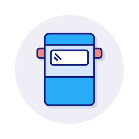 Welding Helmet icon in vector. Logotypeのイラスト素材