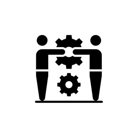 Teamwork Collaboration icon in vector. Logotypeのイラスト素材