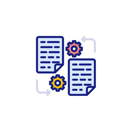 Data Exchange icon in vector. Logotypeのイラスト素材