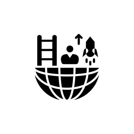 Career Advancement icon in vector. Logotypeのイラスト素材