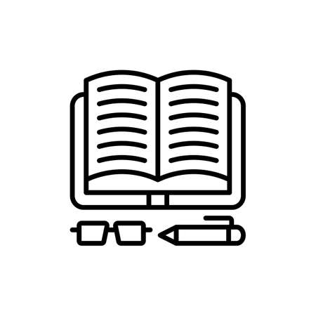 Read a Book icon in vector. Logotypeのイラスト素材