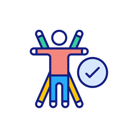 Ergonomics icon in vector. Logotypeのイラスト素材