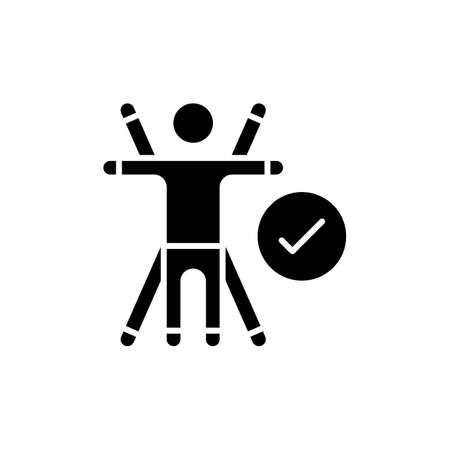 Ergonomics icon in vector. Logotypeのイラスト素材