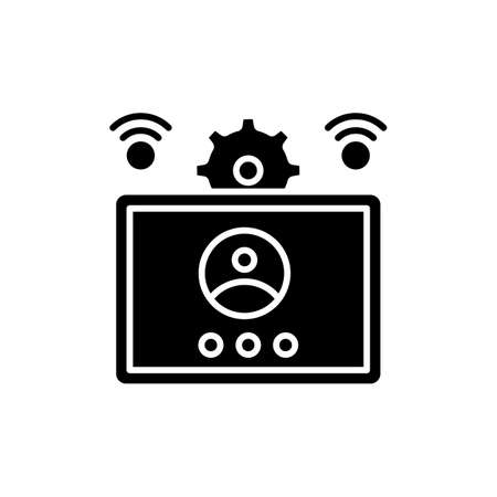 Online Meeting Apps icon in vector. Logotypeのイラスト素材