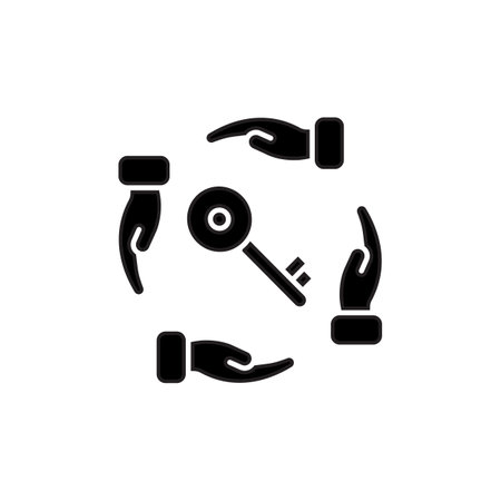 Key Solution icon in vector. Logotypeのイラスト素材