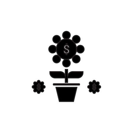 Finance icon in vector. Logotypeのイラスト素材