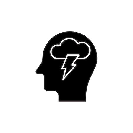 Brainstorming icon in vector. Logotypeのイラスト素材